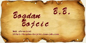 Bogdan Bojčić vizit kartica